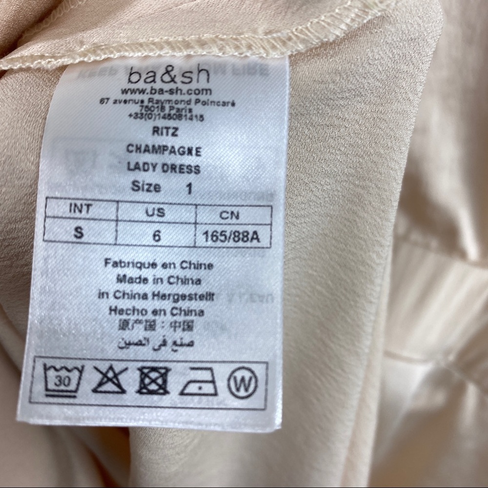 ba&sh Ritz Dress in Pale Peach - Picture 9 of 12
